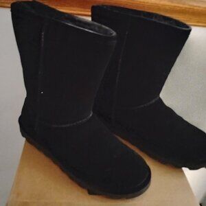 Bearpaw Ella Short boots, black, Size 8M, New in Box